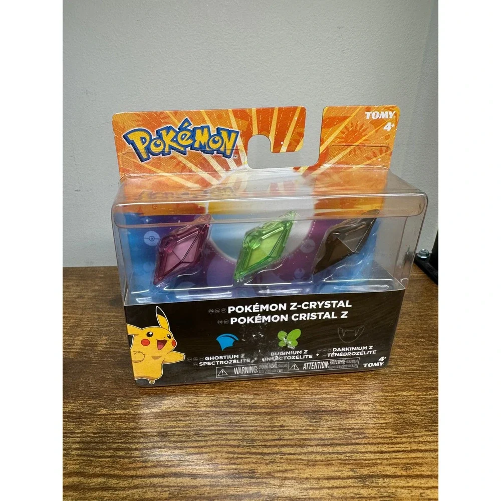 Tomy Pokemon Z-Crystal 3-Pack Ghostium Z Buginium Z Darkinium Z New Sealed